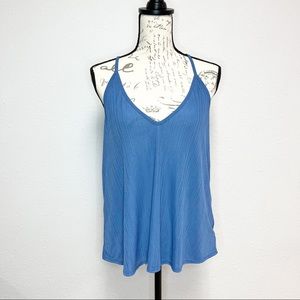Free People Racerback Ribbed Cami Tank Top Medium NWT